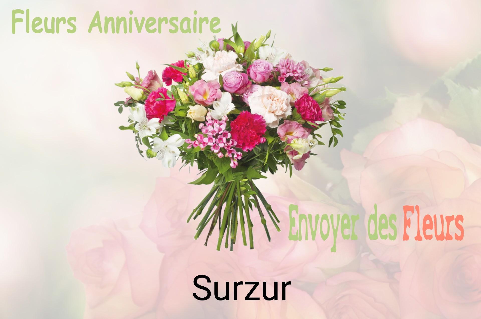 Bouquet de fleurs d’anniversaire livré à Surzur
